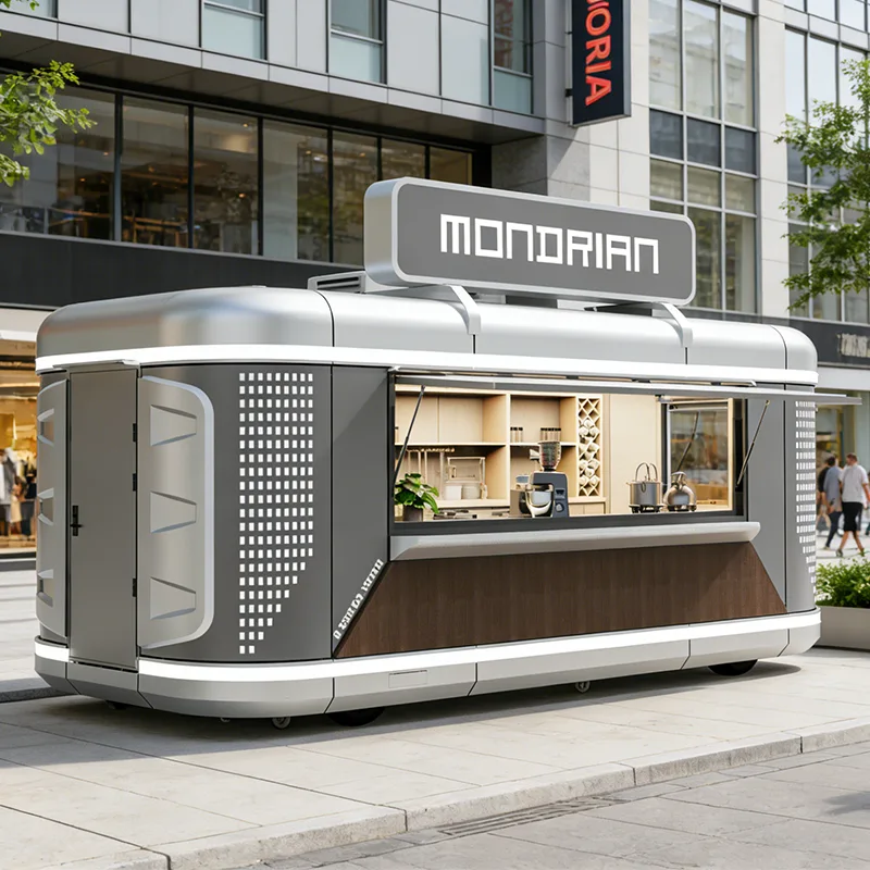 Mobiele drankenaanhangwagen