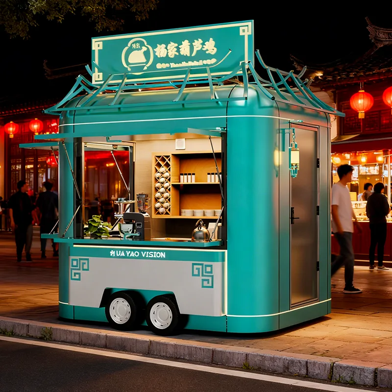 Mobiele voedselaanhangwagen